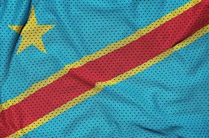 Democratic Republic of the Congo flag printed on a polyester nyl photo