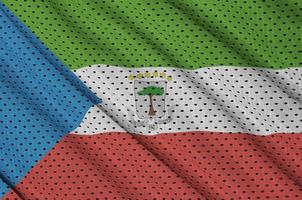 Equatorial Guinea flag printed on a polyester nylon sportswear m photo