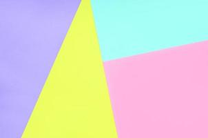 Texture background of fashion pastel colors. Pink, violet, yellow and blue geometric pattern papers. minimal abstract photo