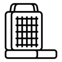 Waffle-iron maker icon, outline style vector