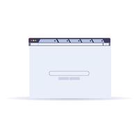 Browser interface icon, cartoon style vector