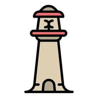 Coast lighthouse icon, outline style vector