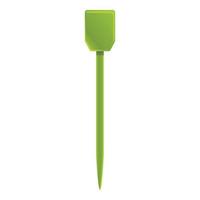 Plastic toothpick icon, cartoon style vector