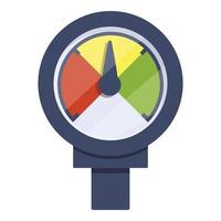 Sensor manometer icon, cartoon style vector