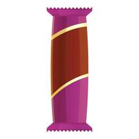 Candy bar icon, cartoon style vector