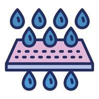 Water filter net icon, outline style vector