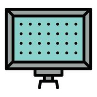 Modern led panel light icon, outline style vector