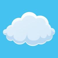 Atmosphere cloud icon, cartoon style vector