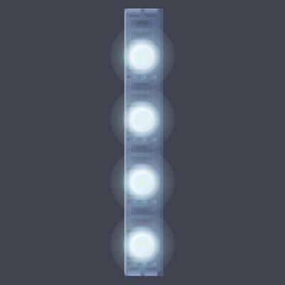 Diode led strip lights icon, cartoon style