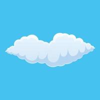 Rain cloud icon, cartoon style vector