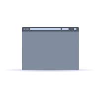 Browser application icon, cartoon style vector