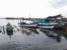 Probolinggo,Indonesia. November,06,2022-some fishing boats are docked in the fishing port photo