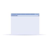 Browser mail icon, cartoon style vector