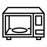 Microwave icon, outline style vector