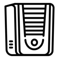 Heater conditioner icon, outline style vector