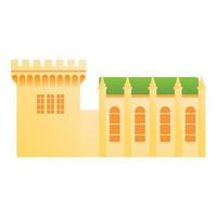 Ireland castle icon, cartoon style vector