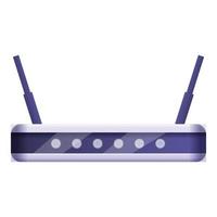 Wifi modem web icon, cartoon style vector