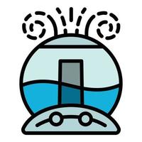 Air humidifier icon, outline style vector