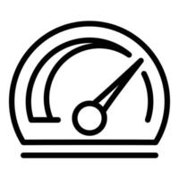 Style speedometer icon, outline style vector