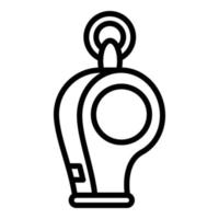 Whistle icon, outline style vector