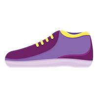 icono de zapatillas de deporte, estilo de dibujos animados vector