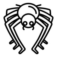 icono de araña insecto, estilo de esquema vector