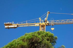 cranes working on construction photo