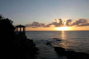 sunset or sunrise, contrasts and lights in the horizon, contrasts photo