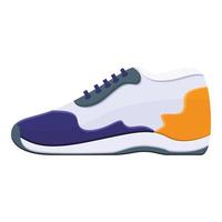 icono de zapatillas, estilo de dibujos animados vector