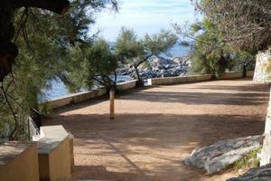 Camino de ronda, a road parallel to the Catalan Costa Brava, located on the Mediterranean Sea in the north of Catalonia, Spain. photo