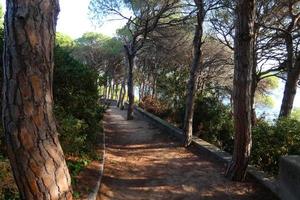 Camino de ronda, a road parallel to the Catalan Costa Brava, located on the Mediterranean Sea in the north of Catalonia, Spain. photo