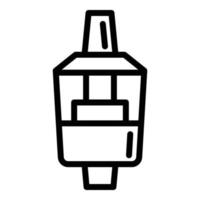 Vaporize mouthpiece icon, outline style vector