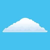 Sky air cloud icon, cartoon style vector