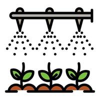 Modern irrigation technology icon, outline style vector