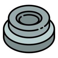 Dumbell icon, outline style vector