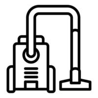 Home vacuum cleaner icon, outline style vector