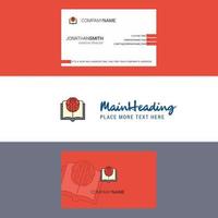 Beautiful Artificial intelligence Logo and business card vertical Design Vector