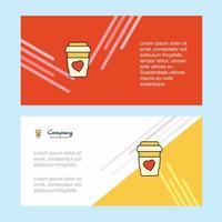 Juice glass abstract corporate business banner template horizontal advertising business banner vector