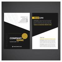 Brochure design with typography and elegent design vector