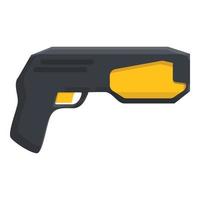 icono de Taser, estilo de dibujos animados vector