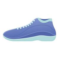 Running sneakers icon, cartoon style vector