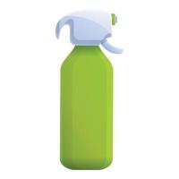 icono de botella de spray de fertilizante, estilo de dibujos animados vector