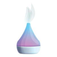 Aromatherapy diffuser icon, cartoon style vector