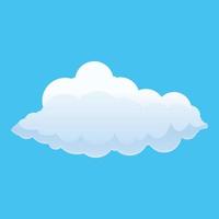Outdoor air cloud icon, cartoon style vector