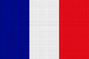 Flag of France on a textured background. Concept collage. photo