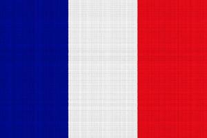 Flag of France on a textured background. Concept collage. photo