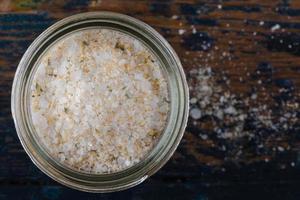 Garlic Salt in a Spice Jar photo