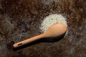 Garlic Salt Spilled from a Teaspoon photo