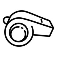 Whistle icon, outline style vector