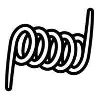 Steel coil icon, outline style vector